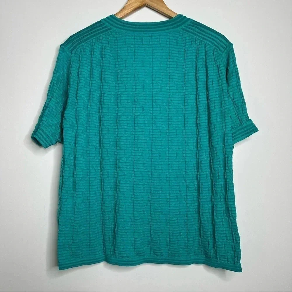 M Missoni Textured V-Neck Knit Sweater Size 6 - Picture 9 of 11